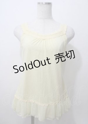 画像: axes femme / 裾チュールレースタンク M イエロー Y-25-07-12-040-AX-TO-SZ-ZY