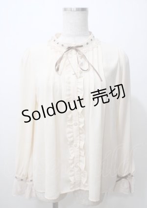 画像: axes femme / はしごレース使いブラウス M 生成 Y-25-07-12-045-AX-BL-SZ-ZY
