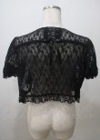 画像2: axes femme / レース半袖ボレロ M 黒 Y-25-07-12-051-AX-TO-SZ-ZY (2)