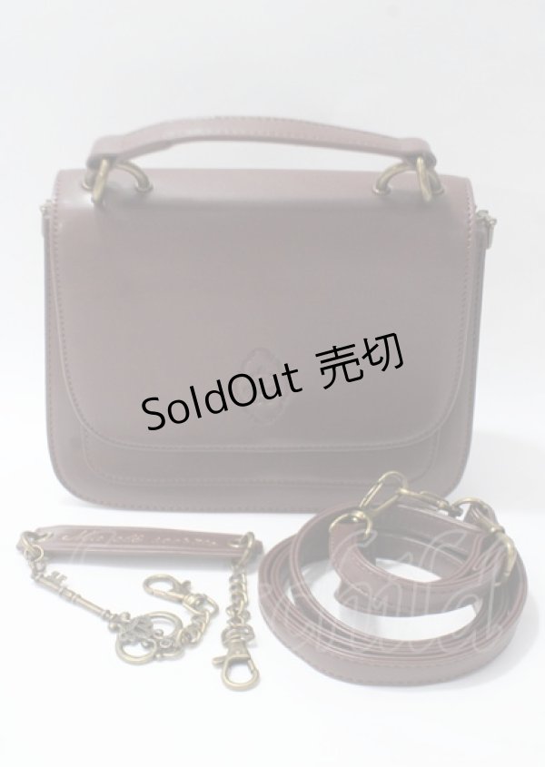 画像1: axes femme / 鍵×チェーンポシェット  ブラウン Y-25-07-12-007-AX-BG-SZ-ZY (1)