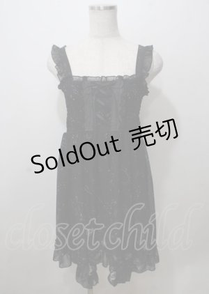 画像: axes femme / 星座柄シフォン2WAYワンピース M 黒 Y-25-07-12-059-AX-OP-SZ-ZY