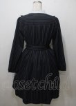 画像2: axes femme POETIQUE / エトワール刺繍ストライプワンピース  紺 Y-25-07-12-061-AX-OP-SZ-ZY (2)
