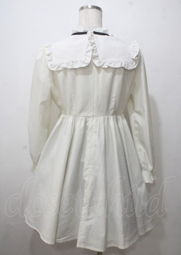 画像2: Ank Rouge / スクエアヨークワンピース  クリーム Y-25-07-12-062-CA-OP-SZ-ZT453 (2)