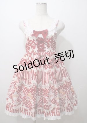 画像: BABY,THE STARS SHINE BRIGHT / KiraKira Parfait柄ジャンパースカートII  エンジ Y-25-07-12-078-BA-OP-SZ-ZY