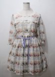 画像1: Leur Getter / Floral Teacup袖付ワンピース  オフ Y-25-07-12-086-LU-OP-SZ-ZT178 (1)