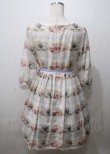 画像2: Leur Getter / Floral Teacup袖付ワンピース  オフ Y-25-07-12-086-LU-OP-SZ-ZT178 (2)