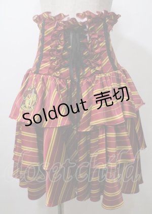 画像: ATELIER PIERROT / ハリー・ポッター フリルコルセットスカート  グリフィンドール Y-25-07-12-091-EL-SK-SZ-ZY