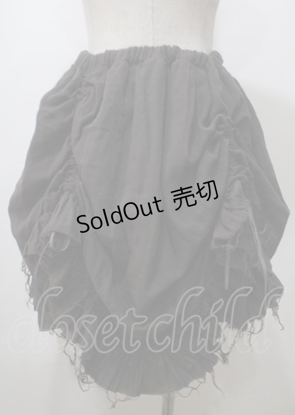 画像2: ATELIER PIERROT / Decay Gauze Skirt  グレー Y-25-07-12-094-EL-SK-SZ-ZY (2)