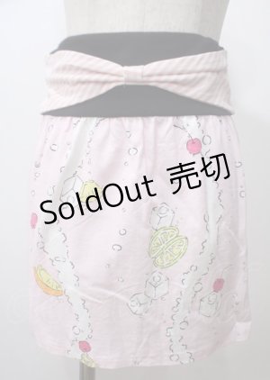 画像: MILK / Sparklingチューブスカート  ストロベリーソーダ×ピンクボーダー Y-25-07-12-098-ML-SK-SZ-ZT117