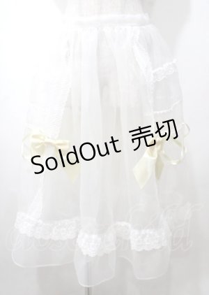 画像: BABY,THE STARS SHINE BRIGHT / はるちゃんのふわふわオーガンジーオーバースカート  イエロー Y-25-07-12-100-BA-SK-SZ-ZY