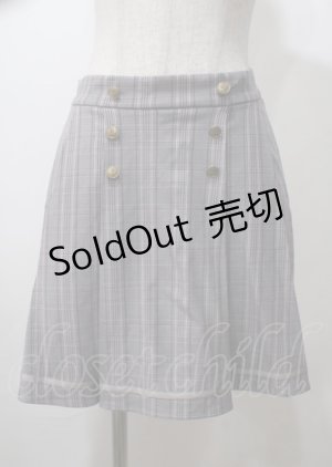 画像: axes femme / ダブルボタンキュロット  グレー Y-25-07-12-107-AX-PA-SZ-ZY