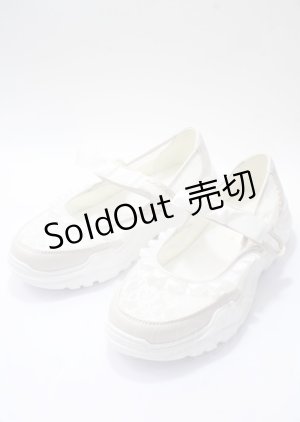 画像: m petit by misako / スニーカー L 淡白 Y-25-07-12-019-LO-SH-SZ-ZY