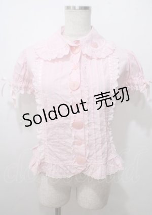 画像: Angelic Pretty / ピンタックハートボタンブラウス(2008)  ピンク Y-25-07-12-022-AP-BL-SZ-ZY