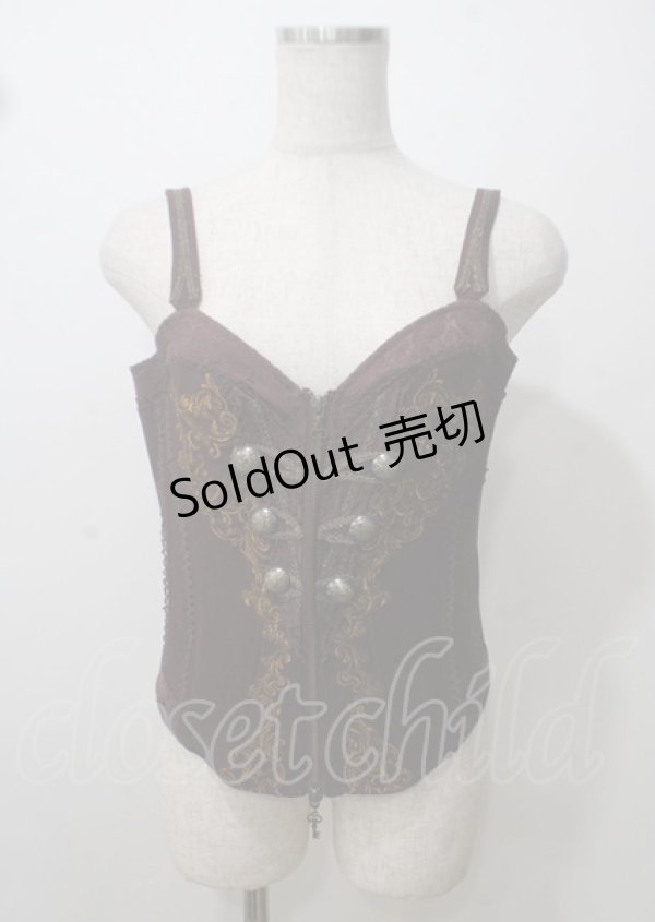 画像1: OZZ ANGELO / ナポレオンビスチェ  エンジ Y-25-07-12-025-OO-TO-SZ-ZY (1)