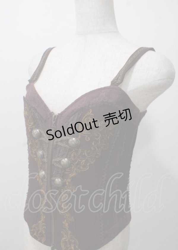 画像3: OZZ ANGELO / ナポレオンビスチェ  エンジ Y-25-07-12-025-OO-TO-SZ-ZY (3)