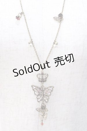 画像: axes femme / 3連蝶モチーフネックレス  アンティークゴールド Y-25-07-14-004-AX-AC-SZ-ZY
