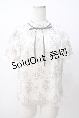 画像: axes femme / 染め分けレースフリルプルオーバー M 生成り Y-25-07-14-047-AX-TO-SZ-ZY
