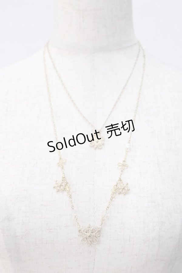 画像1: axes femme / 雪の結晶ネックレス  ゴールド Y-25-07-14-006-AX-AC-SZ-ZY (1)