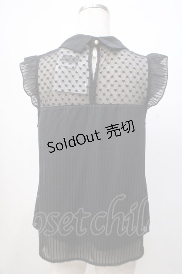 画像3: axes femme POETIQUE / ビスチェ切り替ノースリブラウス M 黒 Y-25-07-14-062-AX-BL-SZ-ZY (3)