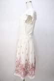画像2: L'EST ROSE / バラ柄シフォンドッキングワンピース 2 アイボリー Y-25-07-14-090-LO-OP-SZ-ZT130 (2)