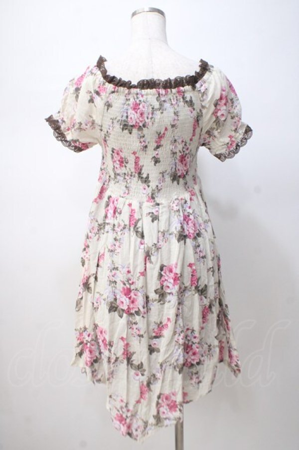 画像3: axes femme / 花柄カシュクールワンピース M 生成 Y-25-07-14-091-AX-OP-SZ-ZT475 (3)