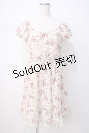 画像: L'EST ROSE / 花柄シフォンワンピース 2 生成り Y-25-07-14-092-LO-OP-SZ-ZY
