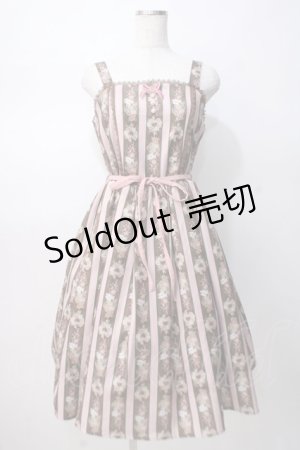 画像: axes femme kawaii / Rosy Bear柄ジャンスカ M 茶 Y-25-07-14-097-AX-OP-SZ-ZY