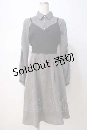 画像: axes femme POETIQUE / ビスチェ付きシャツワンピース M グレー Y-25-07-14-103-AX-OP-SZ-ZI