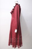 画像2: axes femme / スカラップ刺繍バイカラーワンピース F 赤 Y-25-07-14-105-AX-OP-SZ-ZI (2)