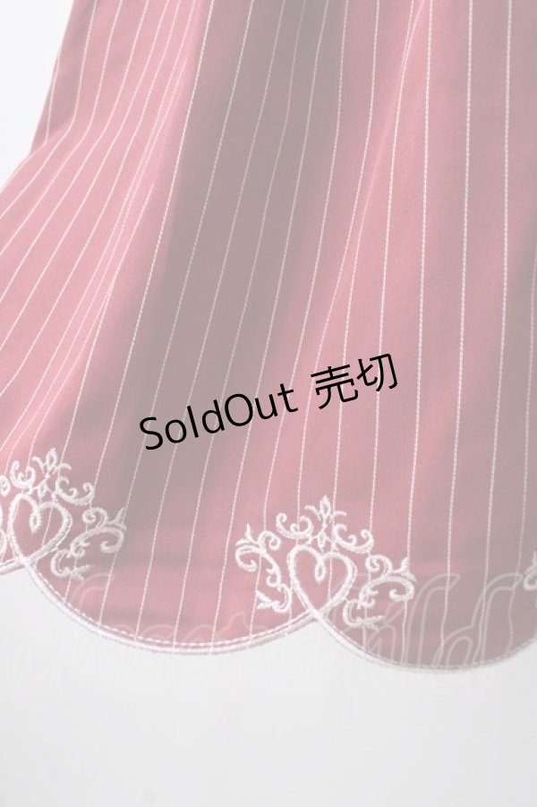画像4: axes femme / スカラップ刺繍バイカラーワンピース F 赤 Y-25-07-14-105-AX-OP-SZ-ZI (4)