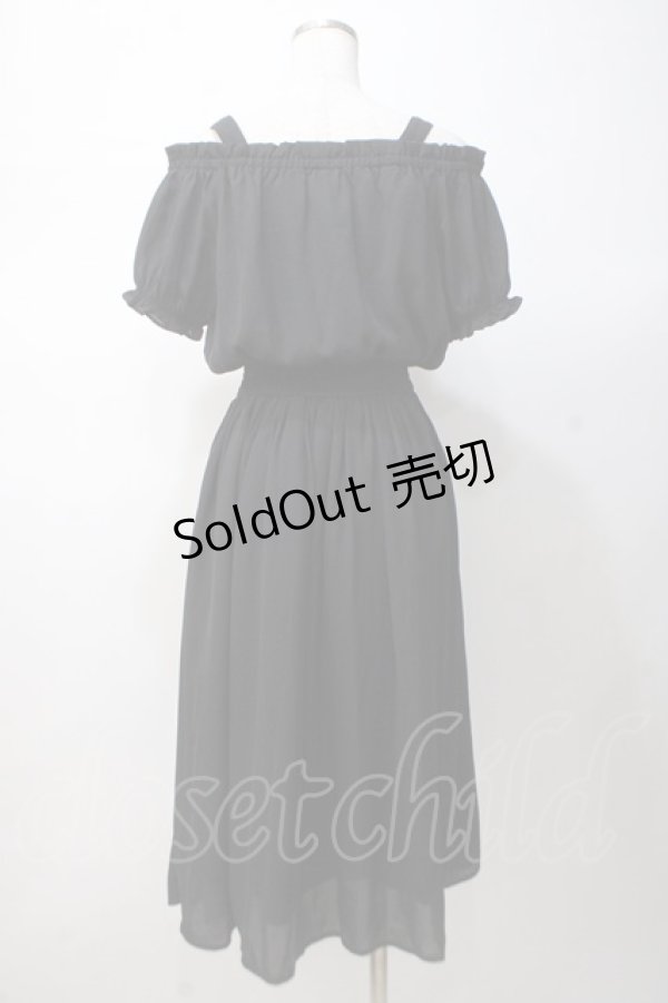 画像3: Ank Rouge / 2Wayシフォンマキシワンピース M 黒 Y-25-07-14-109-CA-OP-SZ-ZY (3)
