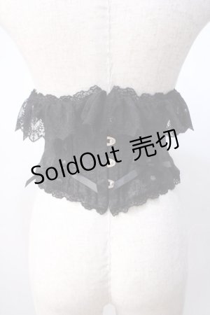 画像: Vallee lys / Fleur de Brumeコルセット  ブラック Y-25-07-14-114-GO-TO-SZ-ZY