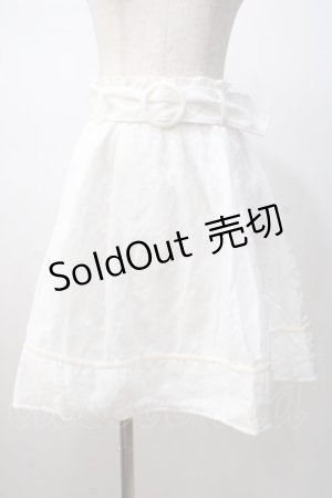 画像: TRALALA / ベルト付き千鳥柄スカート 0 ホワイト Y-25-07-14-115-LO-SK-SZ-ZY