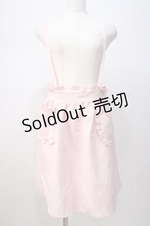 画像: DearMyLove / バックリボンフリル吊りスカート M ピンク Y-25-07-14-120-EL-SK-SZ-ZY
