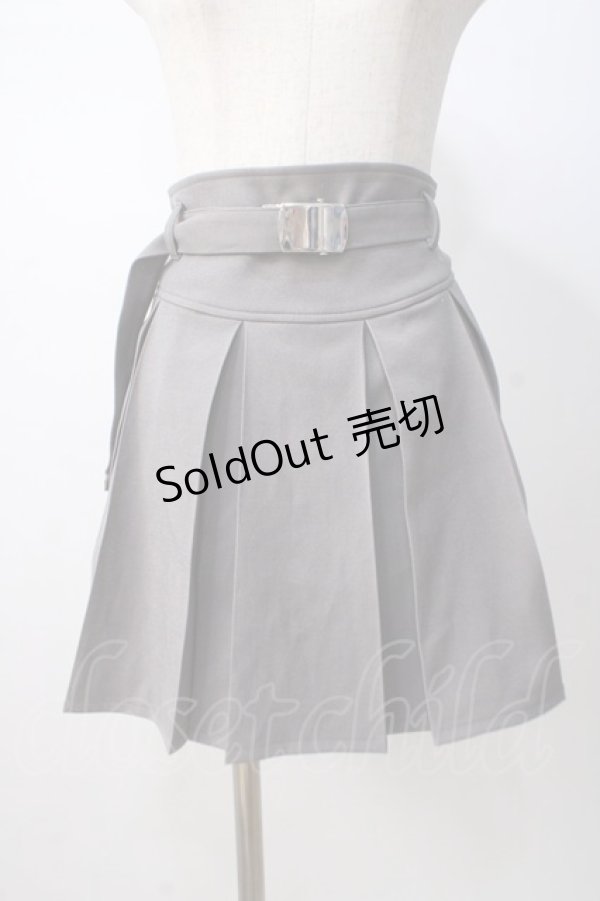 画像1: axes femme POETIQUE / プリーツミニスカート M グレー Y-25-07-14-123-AX-BL-SZ-ZI (1)