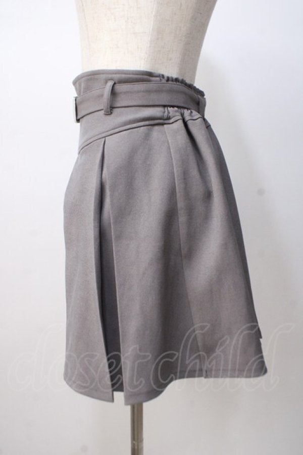 画像2: axes femme POETIQUE / プリーツミニスカート M グレー Y-25-07-14-123-AX-BL-SZ-ZY (2)