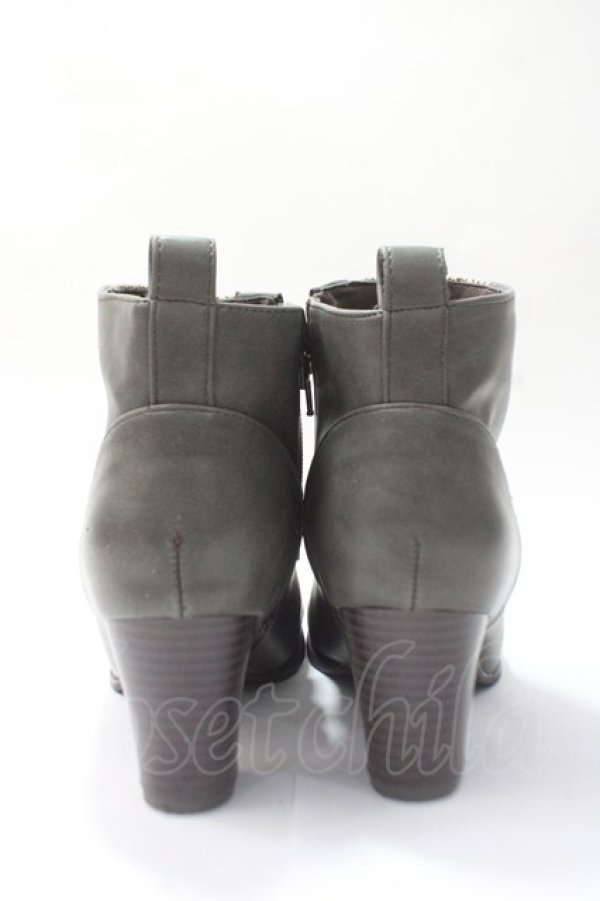 画像3: axes femme / ナポレオンデザインブーティー M カーキ Y-25-07-14-025-AX-SH-SZ-ZT-K014 (3)