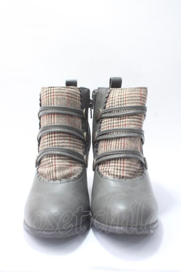 画像5: axes femme / ナポレオンデザインブーティー M カーキ Y-25-07-14-025-AX-SH-SZ-ZT-K014 (5)