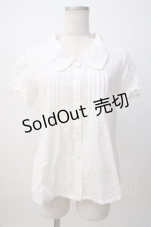 画像: TRALALA / ドビードットブラウス 0 白 Y-25-07-14-026-LO-BL-SZ-ZY
