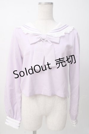 画像: Ank Rouge / セーラートップス M ラベンダー Y-25-07-14-029-CA-TO-SZ-ZT0725