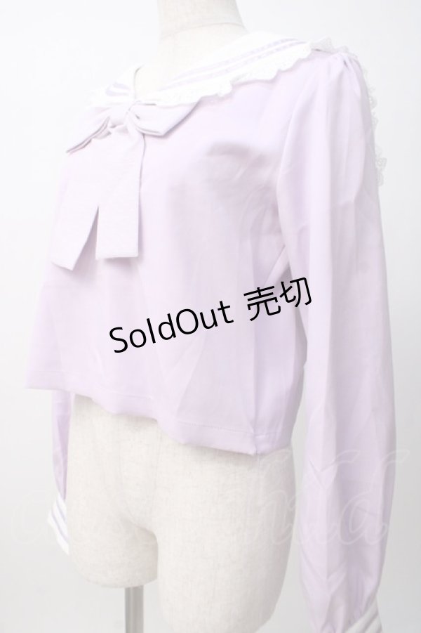 画像2: Ank Rouge / セーラートップス M ラベンダー Y-25-07-14-029-CA-TO-SZ-ZT0725 (2)