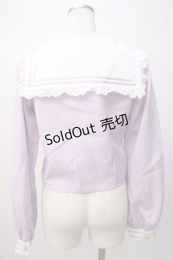 画像3: Ank Rouge / セーラートップス M ラベンダー Y-25-07-14-029-CA-TO-SZ-ZT0725 (3)
