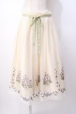 画像1: an another angelus / ライラック刺繍チュールスカート  生成り Y-25-07-16-051-CA-SK-SZ-ZY (1)