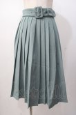 画像1: Fi.n.t / 太ベルト付きプリーツスカート  ミント Y-25-07-16-055-CA-SK-SZ-ZY (1)