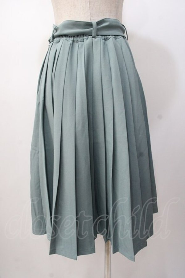 画像3: Fi.n.t / 太ベルト付きプリーツスカート  ミント Y-25-07-16-055-CA-SK-SZ-ZY (3)
