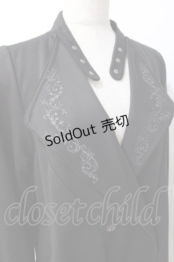 画像5: Rozen Kavalier / 刺繍衿ロングジャケット  黒 Y-25-07-16-073-OO-JA-SZ-ZY (5)