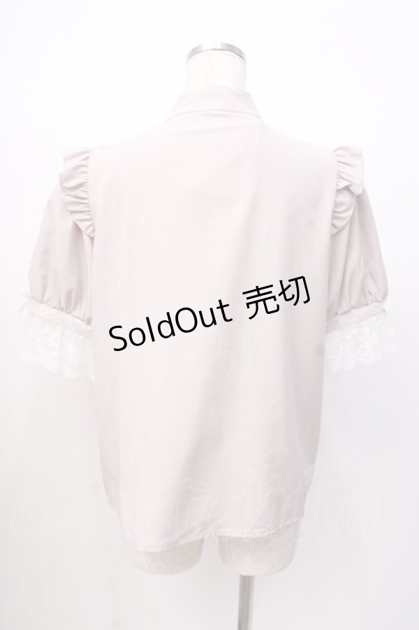 画像3: NOEMIE / ロゴ刺繍ボウタイブラウス M ピンク Y-25-07-16-008-LO-BL-SZ-ZT312 (3)