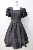 画像1: axes femme kawaii / ベアズベーカリー刺繍ワンピース  黒 Y-25-07-16-096-AX-OP-SZ-ZY (1)
