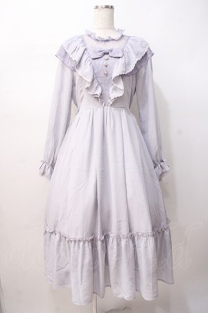 画像: axes femme kawaii / ヴィンテージシフォンワンピース  ラベンダー Y-25-07-16-104-AX-OP-SZ-ZY