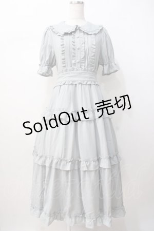 画像: axes femme Kawaii / ロマンティックフリルワンピース  サックス Y-25-07-16-105-AX-OP-SZ-ZH